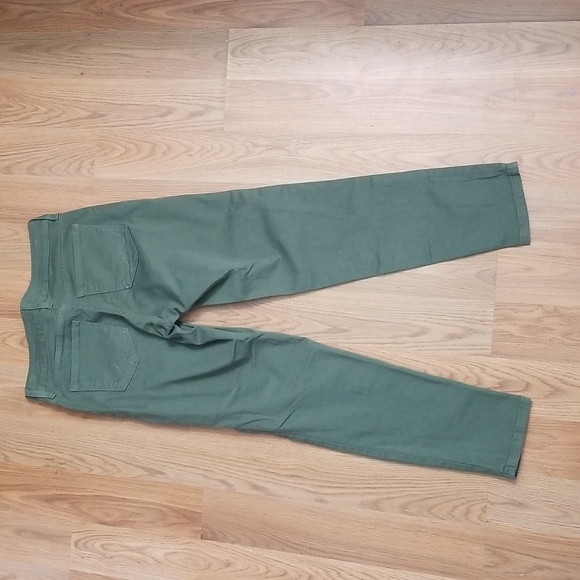 NYDJ Jeans Ankle Olive Green Mid Rise - Picture 4 of 9